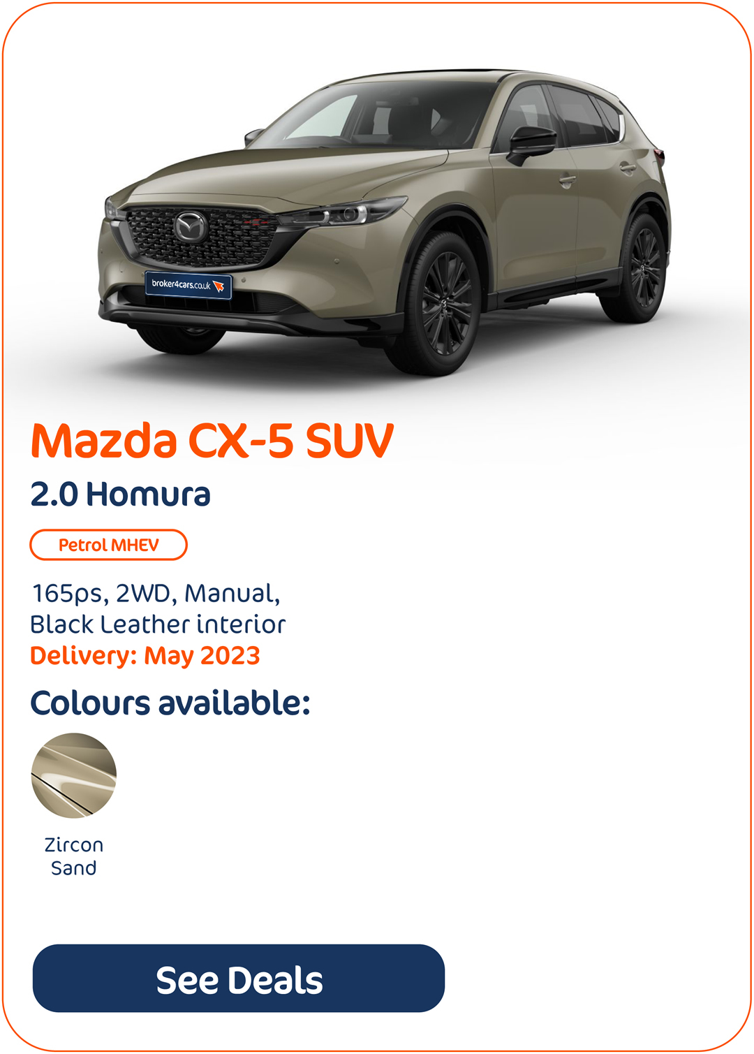 Mazda CX-5 SUV 2.0 Homura - Click to Enquire